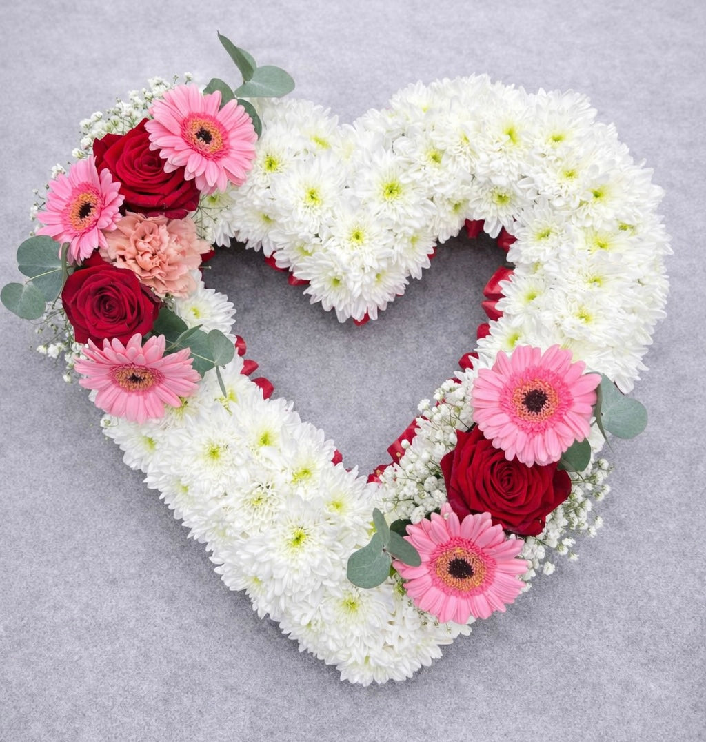 Heart Wreath Tributes (open heart)